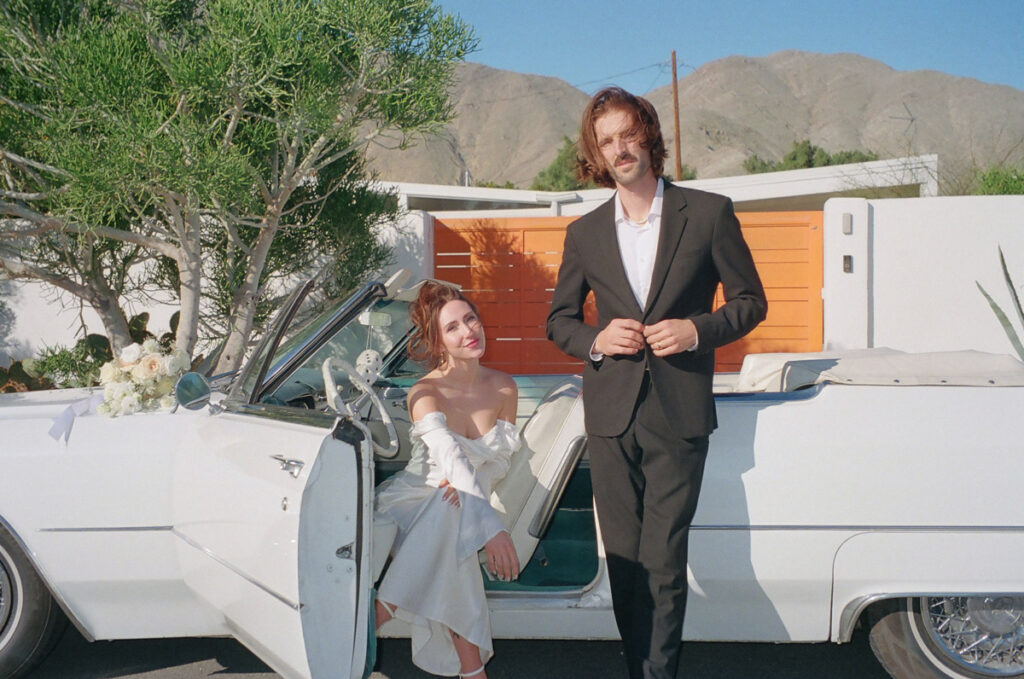 palm spring elopement on film